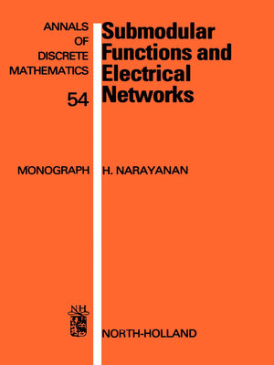 cover image of Submodular Functions and Electrical Networks